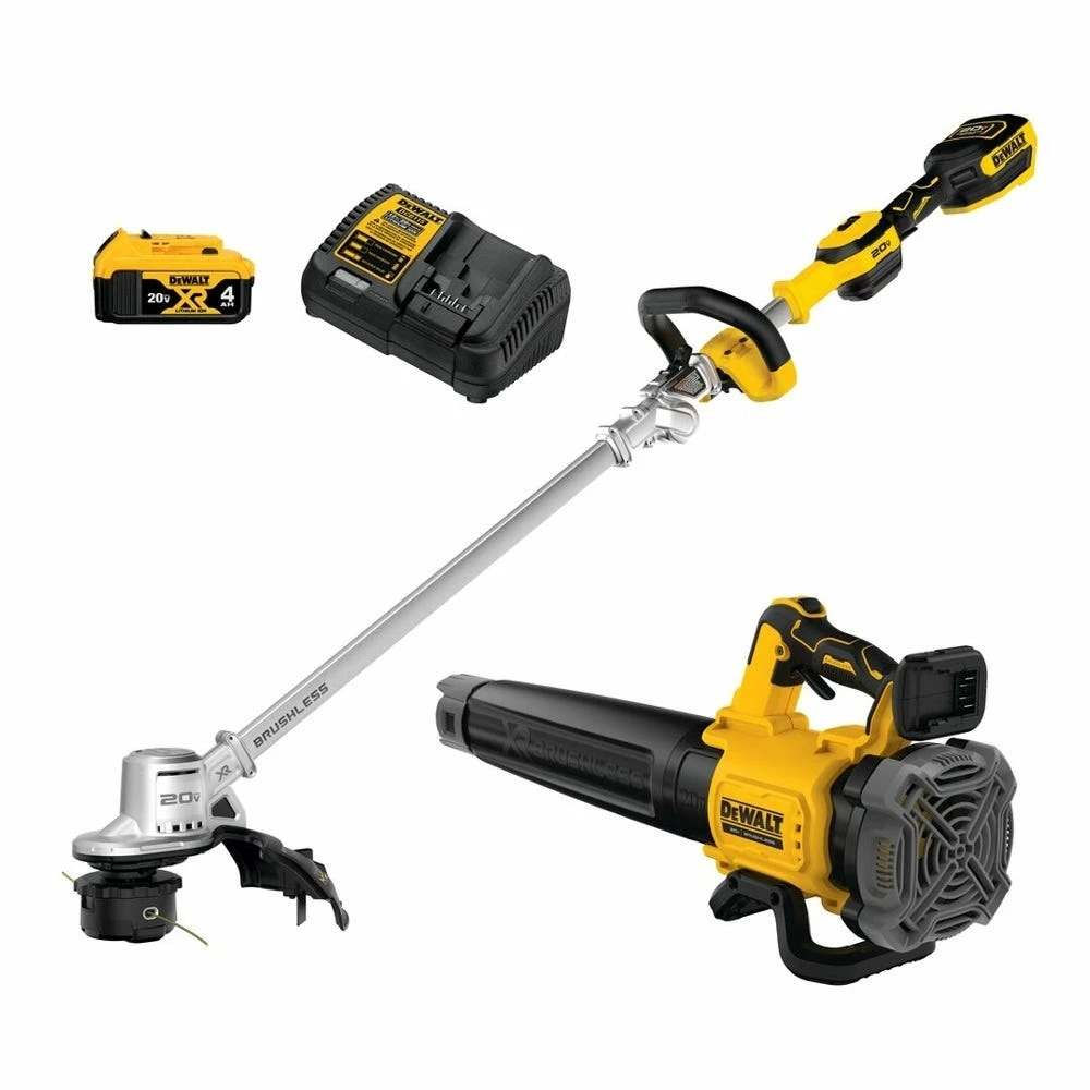 DeWalt 20V MAX* XR® Brushless 14" Cordless Folding String Trimmer and Handheld Blower Combo Kit - DCKO222M1 - String Trimmers 1 DeWalt 20V MAX* XR® Brushless 14" Cordless Folding String Trimmer and Handheld Blower Combo Kit - DCKO222M1 - String Trimmers