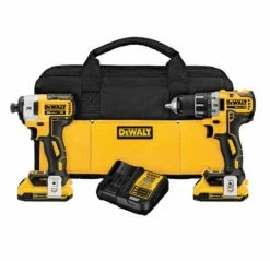 DeWalt 20V MAX* XR® Brushless, Cordless, Compact Drill/Driver and Impact Driver Combo Kit with Soft Case DCK283D2 - Combo Kits