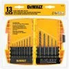 DeWalt 13-Piece Black Oxide Drill Bit Set DW1163 - Replacement Parts & Accessories