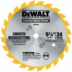DeWalt 6-1/2" 24T Carbide Blade Framing DW9154 - Replacement Parts & Accessories