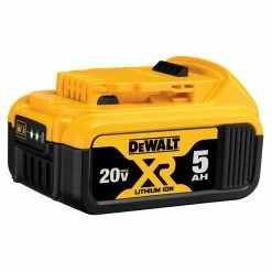 DeWalt 20V MAX XR 5AH Premium Lithium Battery Pack - 627021 - Batteries & Chargers