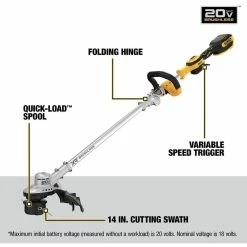 DeWalt 20V MAX* 14" Folding String Trimmer, Tool Only - DCST922B - String Trimmers -Cheap DeWalt Store 59bcc52077898e56ed9be8ba8bf47c1e881703fa 2626008 5