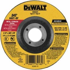 DeWalt 4 1/2" x .045" x 7/8" Metal Cutting Wheel DW8424 - Replacement Parts & Accessories