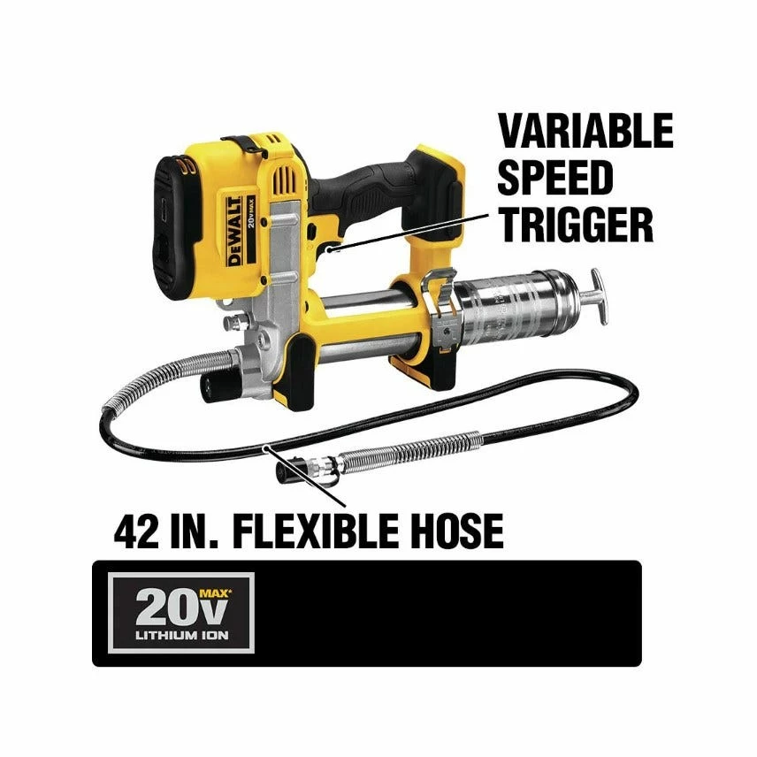 DeWalt 20V MAX* Lithium Ion Grease Gun, Tool Only - DCGG571B - Heat Guns 6 DeWalt 20V MAX* Lithium Ion Grease Gun, Tool Only - DCGG571B - Heat Guns - Image 6