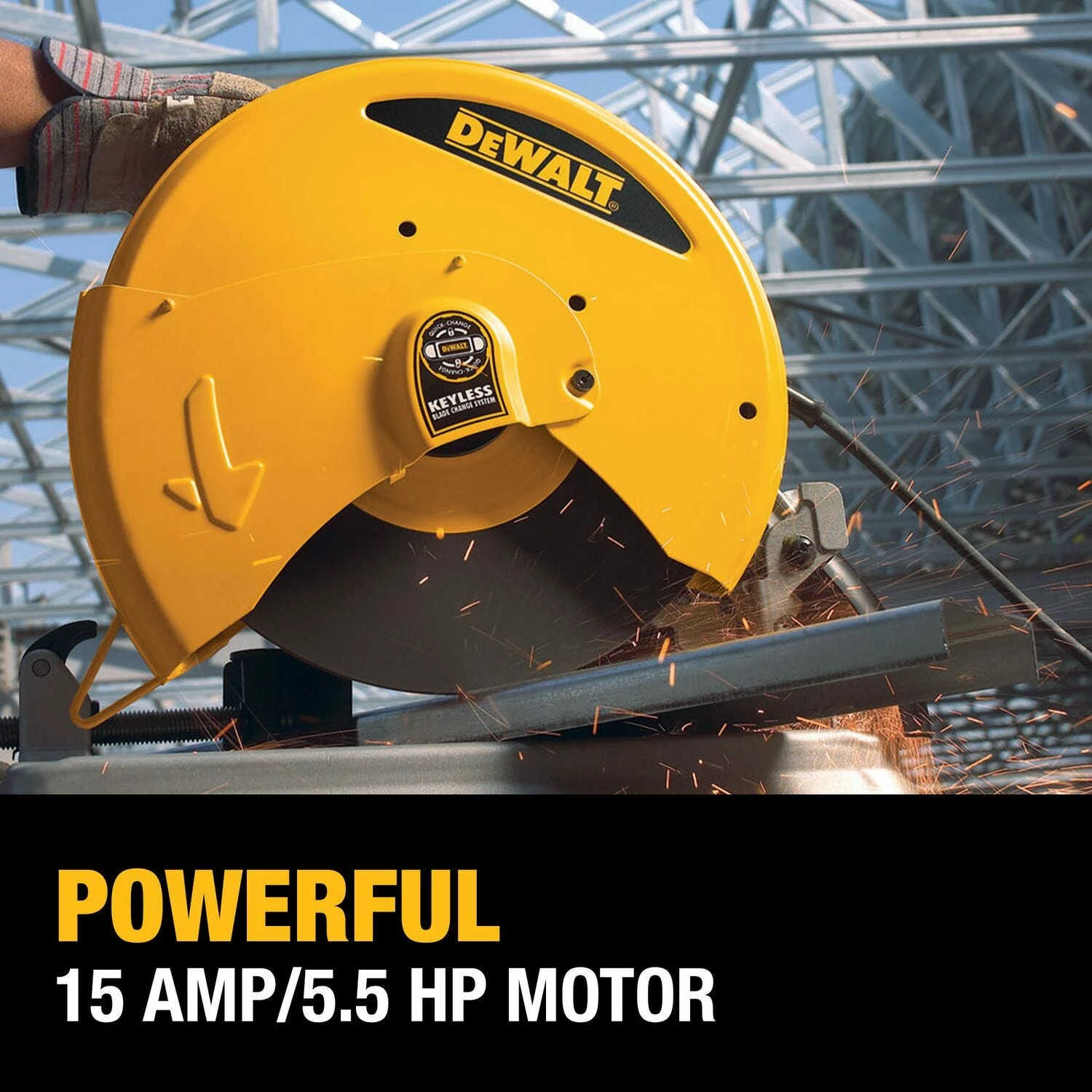 DeWalt 14" Chop Saw with Quick-Change Keyless Blade Change System D28715 - Chop Saws 27 DeWalt 14" Chop Saw with Quick-Change Keyless Blade Change System D28715 - Chop Saws - Image 27