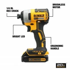 Dewalt 20V Max Brushless Impact Dr Kit - DCF787C1 - Drills & Drivers 5 Dewalt 20V Max Brushless Impact Dr Kit - DCF787C1 - Drills & Drivers -Cheap DeWalt Store aa2890fea8484adc2c70c5d02145572f458a017f Ecomm Medium DCF787C1 EN GEC3