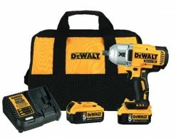 DeWalt 20V MAX* XR® Lithium Ion 1/2" Cordless Impact Wrench Kit with Detent Anvil DCF899P2 - Impact Wrenches
