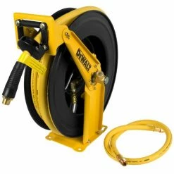 DeWalt Double Arm hose Reel with Hose, 3/8" x 50' Premium Rubber - DXCM024-0343 - Air Compressor Accessories