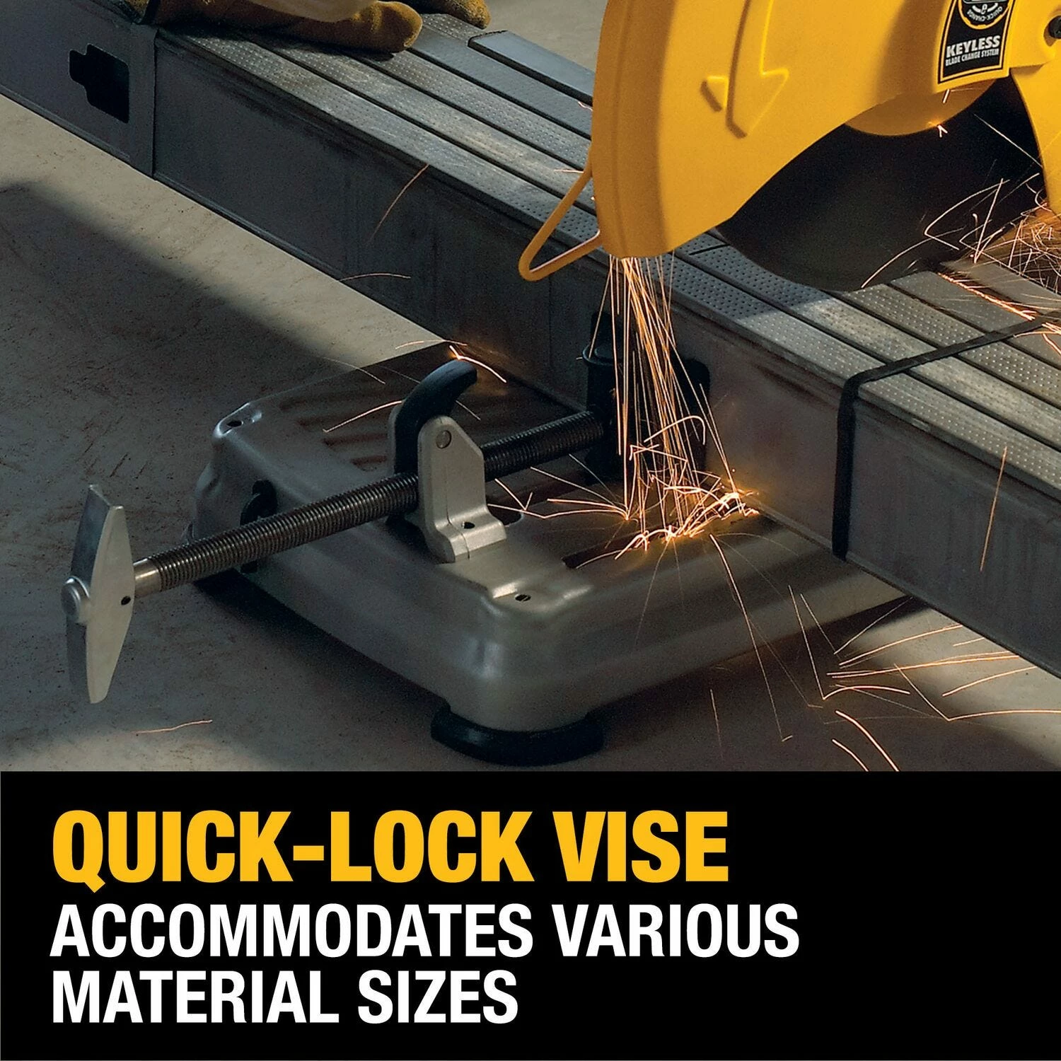 DeWalt 14" Chop Saw with Quick-Change Keyless Blade Change System D28715 - Chop Saws 22 DeWalt 14" Chop Saw with Quick-Change Keyless Blade Change System D28715 - Chop Saws - Image 22