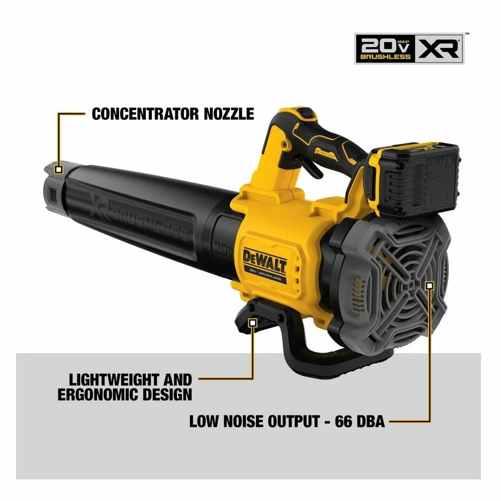 DeWalt 20V MAX* XR® Brushless Cordless 5.0 Ah Handheld Blower Kit - DCBL722P1 - Handheld Blowers 2 DeWalt 20V MAX* XR® Brushless Cordless 5.0 Ah Handheld Blower Kit - DCBL722P1 - Handheld Blowers - Image 2