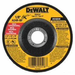 DeWalt High Performance 1/8" Metal Cutting and Grinding DW4418 - Replacement Parts & Accessories