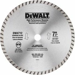 DeWalt Diamond Blade 7" Turbo Masonry DW4712 - Replacement Parts & Accessories
